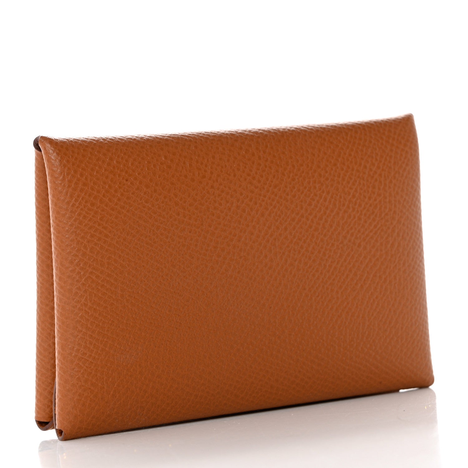 Hermes Epsom Calvi Duo Card Case Gold 3 of 8