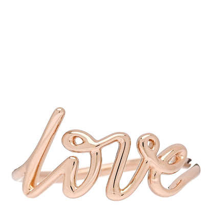 Tiffany 18K Rose Gold Paloma's Graffiti Love Ring 56 7.75 1 of 6