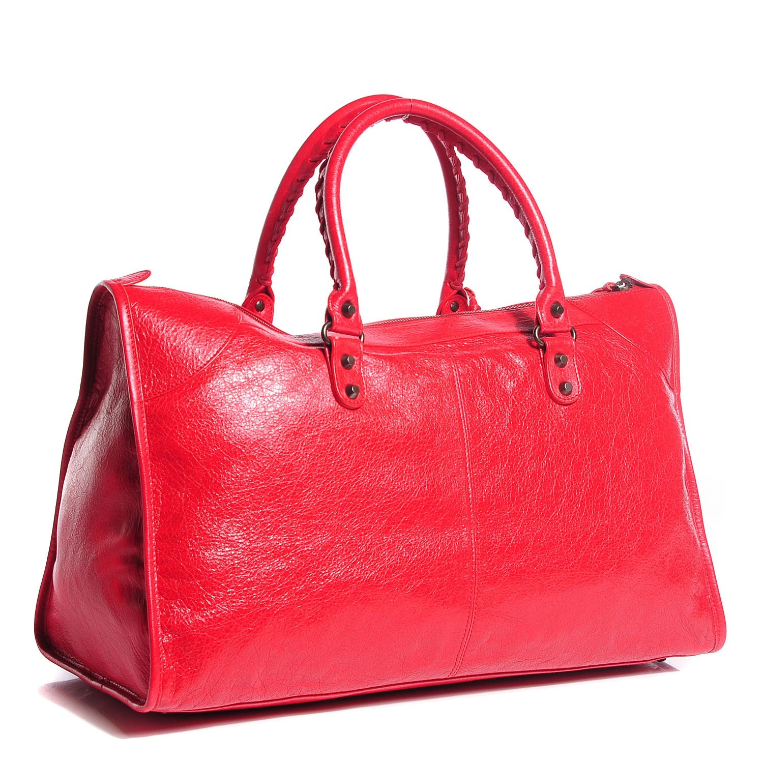 Balenciaga Agneau Classic Hardware Work Rouge Cardinal 3 of 13