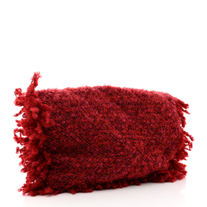 Chanel Tweed Quilted Fringe Clutch Red 5 of 18