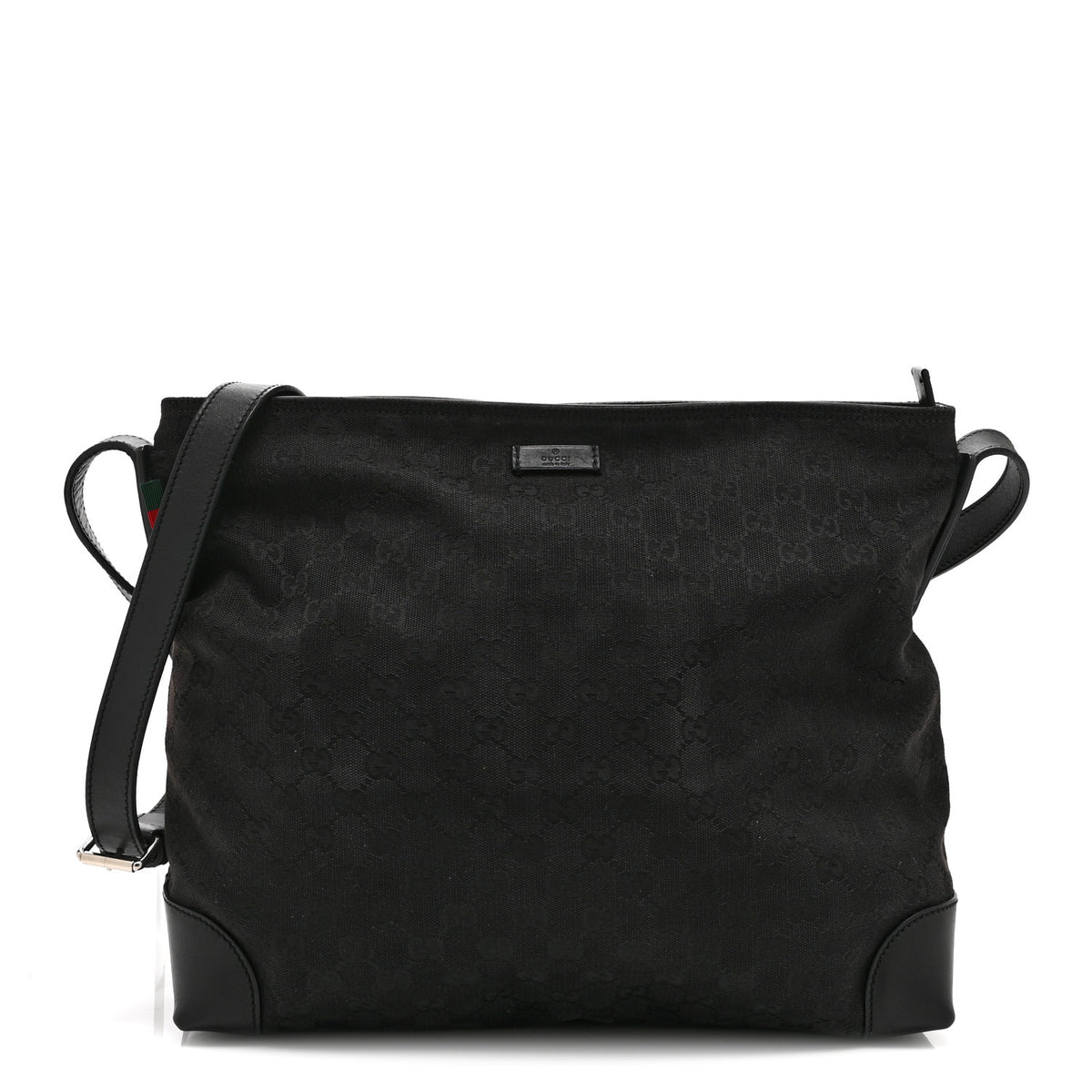 Monogram Canvas Messenger Bag Black