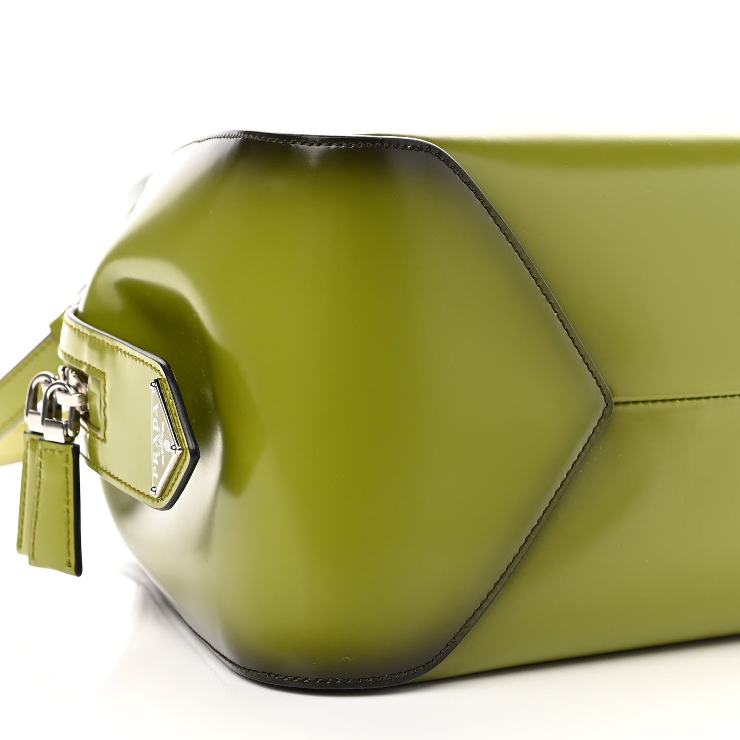 Prada Spazzolato Medium Supernova Handbag Edera Sfumato 9 of 10