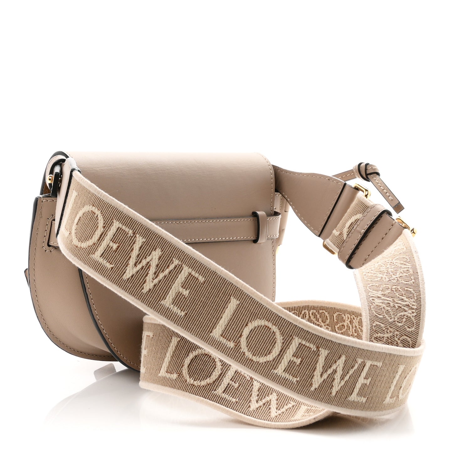 Calfskin Jacquard Mini Gate Dual Bag Clay