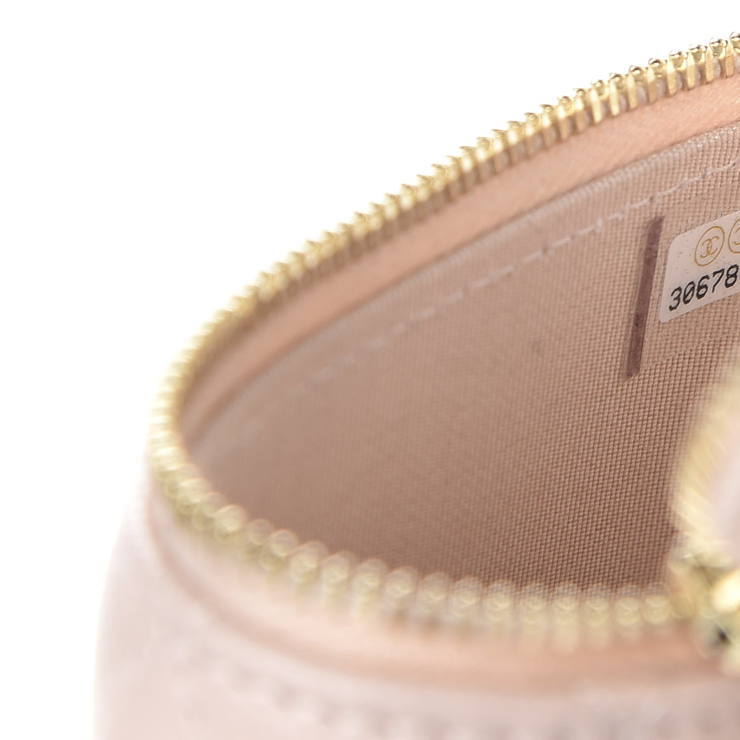 Chanel Caviar Quilted Small Vertical Coco Beauty Vanity Case With Chain Light Pink 9 of 10