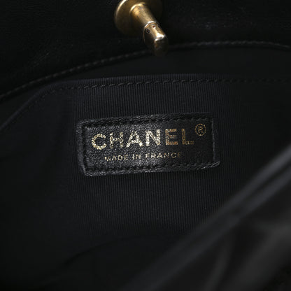 Chanel Lambskin Quilted Crush on Chains Hobo Black 6 of 10