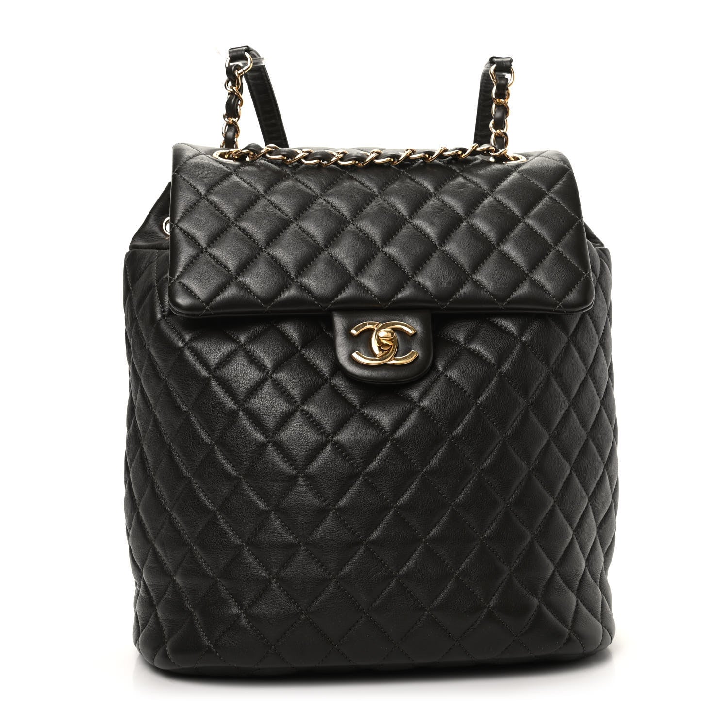 Chanel Calfskin Quilted Large Urban Spirit Backpack Dark Brown 1 of 9