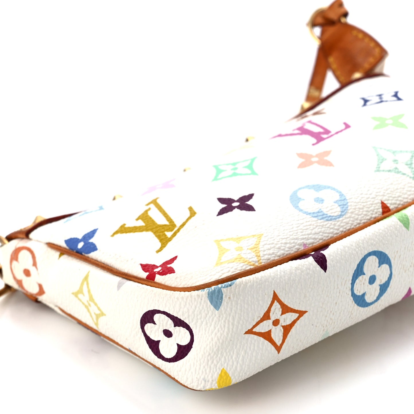 Monogram Multicolor Pochette Accessories White