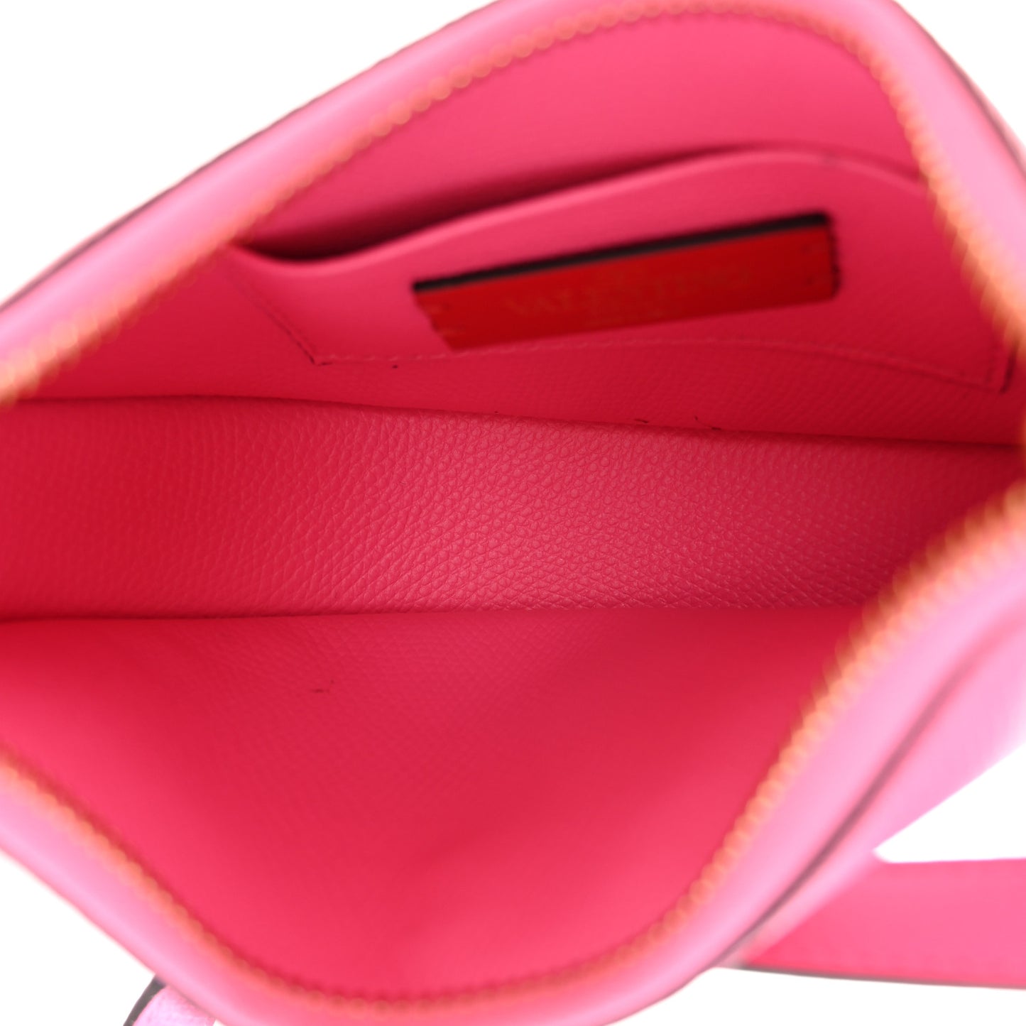 Grainy Calfskin Mini Vlogo Hobo Bag Feminine Pink