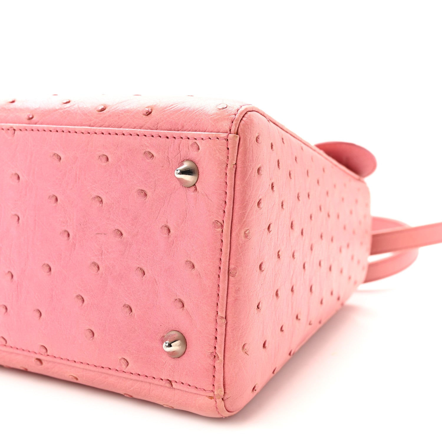 Christian Dior Ostrich Medium Lady Dior Pink 10 of 10
