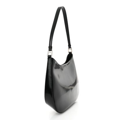 Prada Spazzolato Cleo Shoulder Bag Black 3 of 9