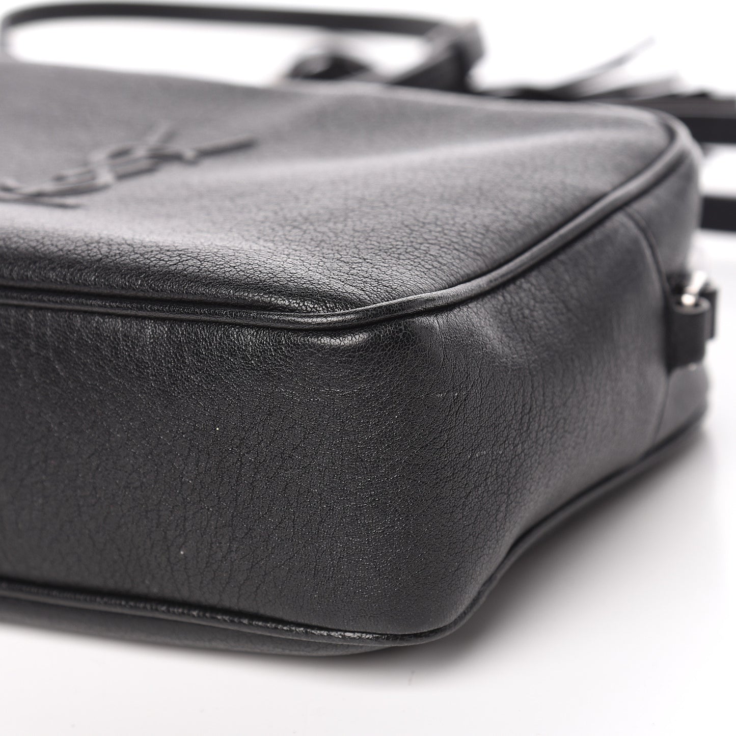 Lambskin Monogram Small Lou Camera Bag Black