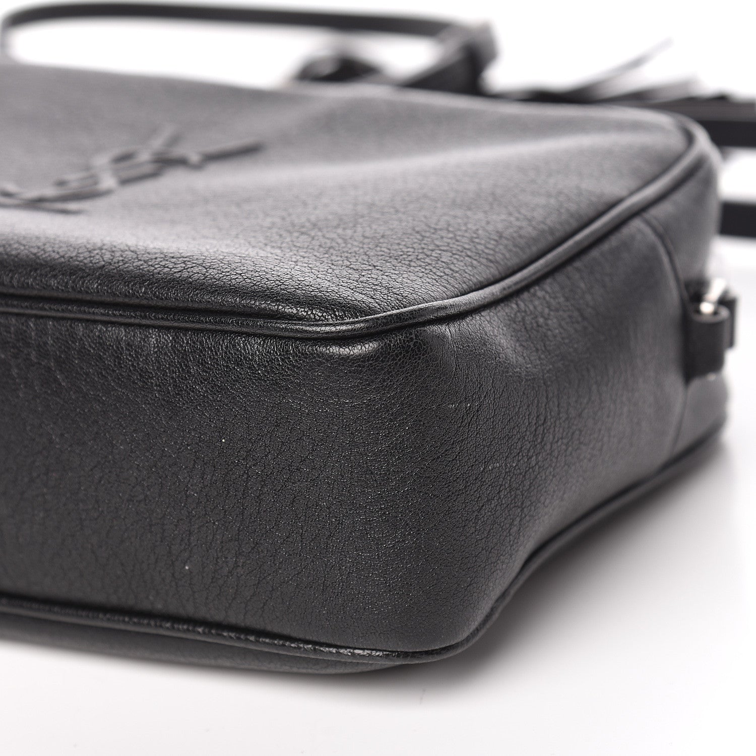 Saint Laurent Lambskin Monogram Small Lou Camera Bag Black 9 of 10