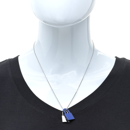 Hermes Swift O'Kelly Pendant Necklace Bleu Electrique 2 of 8