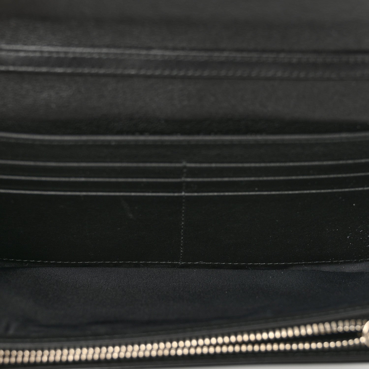 Christian Dior Patent Lambskin Cannage Lady Dior Rendezvous Wallet On Chain Black 5 of 8