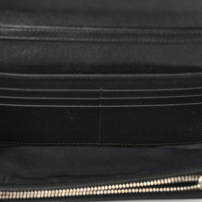 Christian Dior Patent Lambskin Cannage Lady Dior Rendezvous Wallet On Chain Black 5 of 8