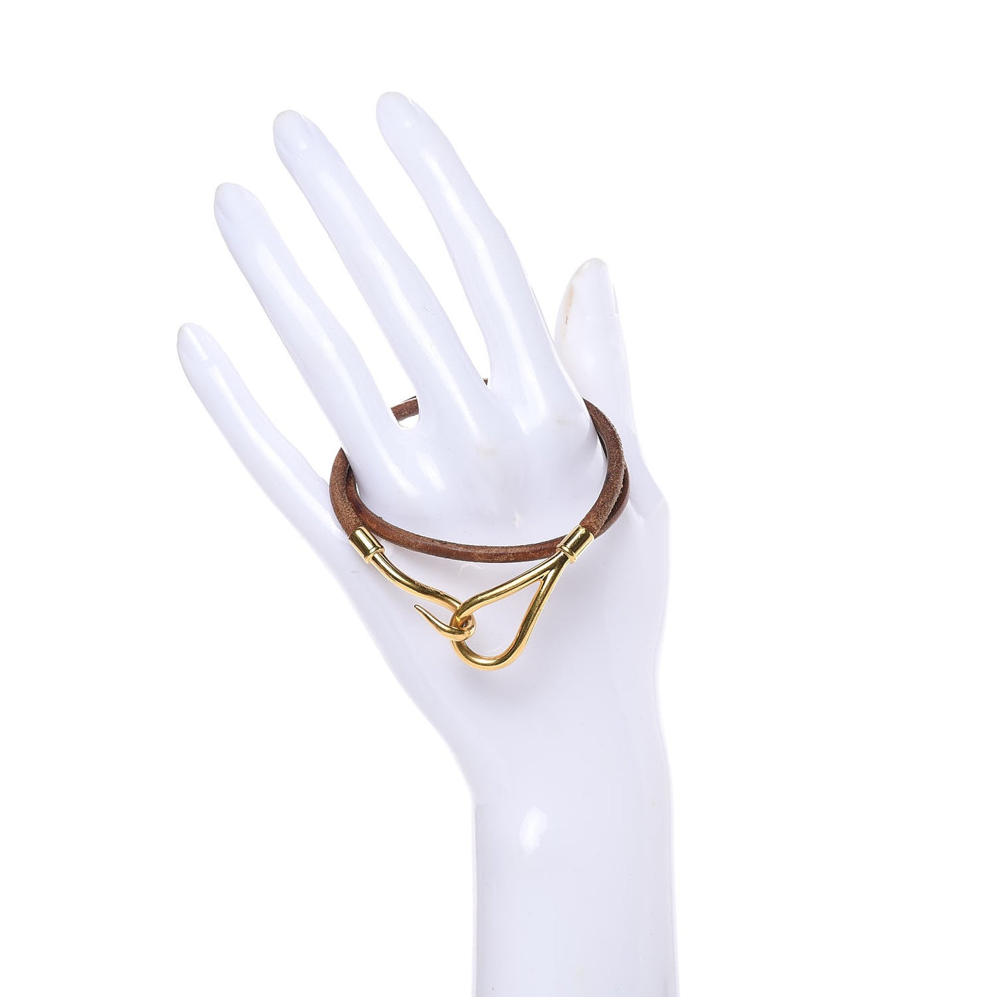 Natural Bridle Jumbo Double Tour Bracelet Bouton