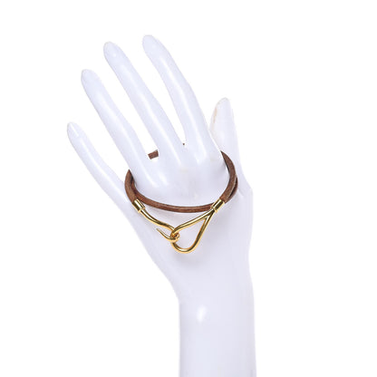 Hermes Natural Bridle Jumbo Double Tour Bracelet Bouton 2 of 4
