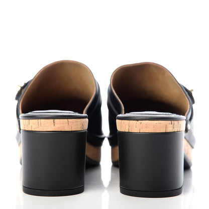 Chanel Calfskin CC Turn Lock Clogs 42 Black 7 of 9