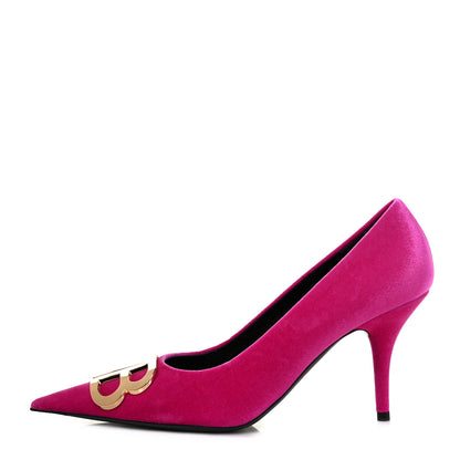 Balenciaga Velvet De Soie Pumps 40 Rose Fuchsia 1 of 8