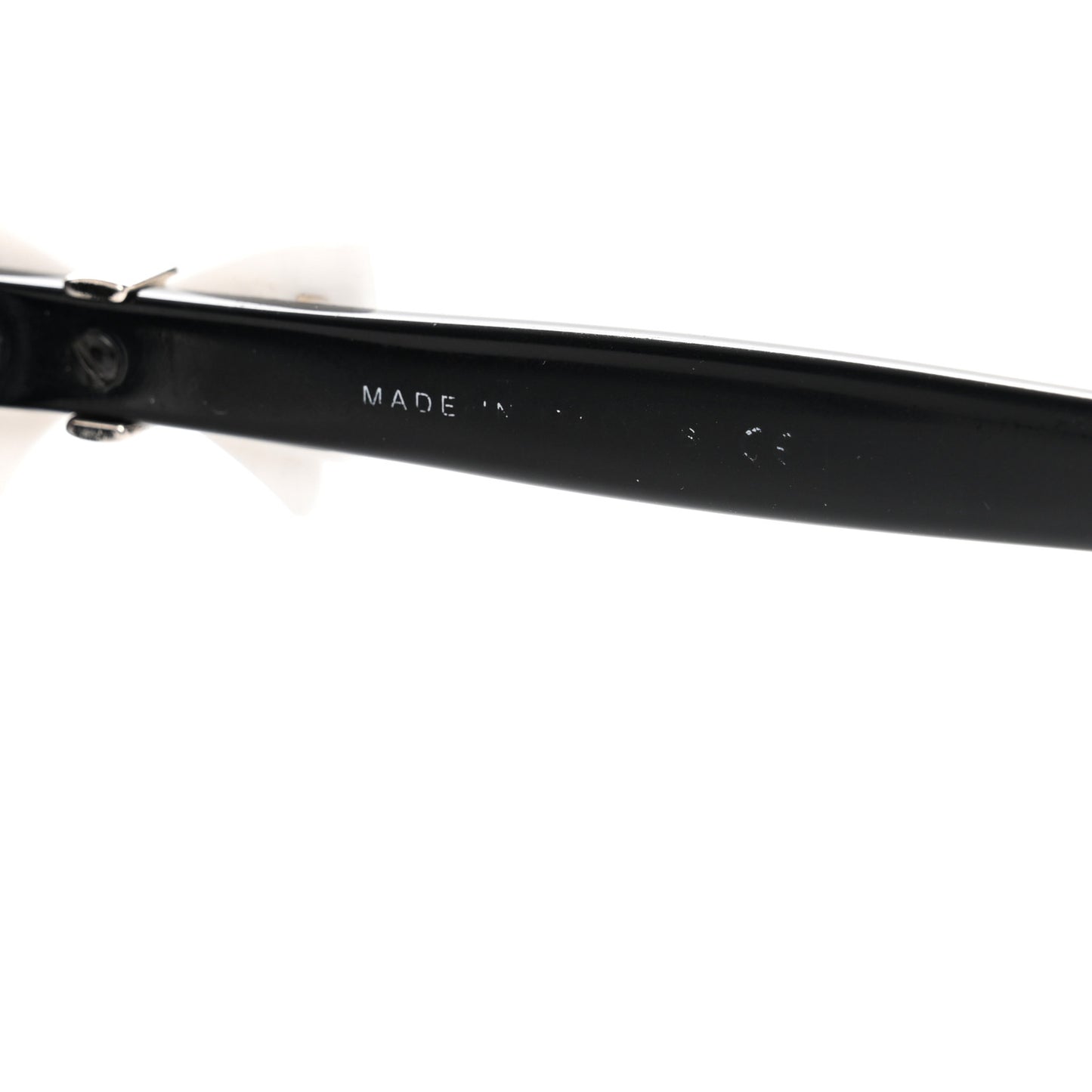 Acetate CC Bow Sunglasses 5171 Black White