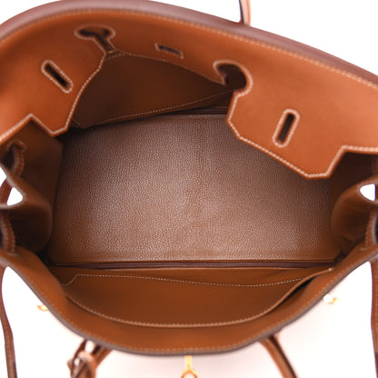 Hermes Natural Barenia Faubourg Birkin 35 Fauve 5 of 17