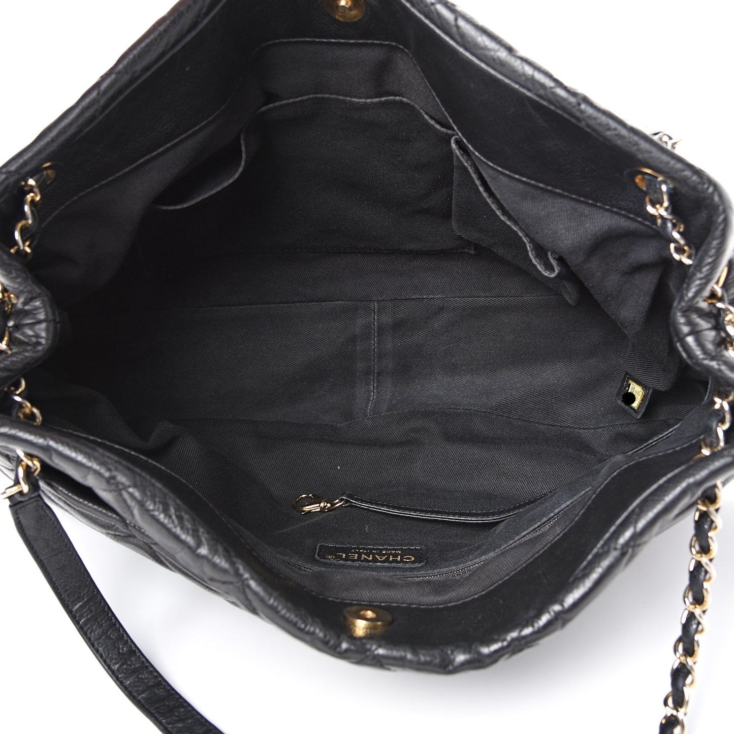 Caviar Quilted Timeless CC Soft Tote Black