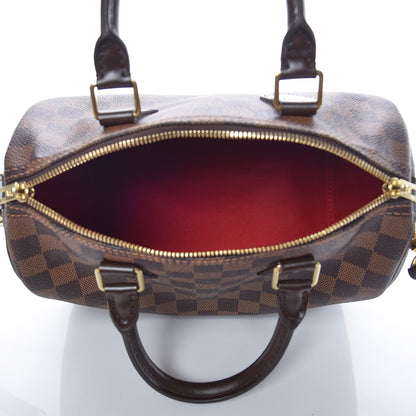 Louis Vuitton Damier Ebene Speedy Bandouliere 25 7 of 10