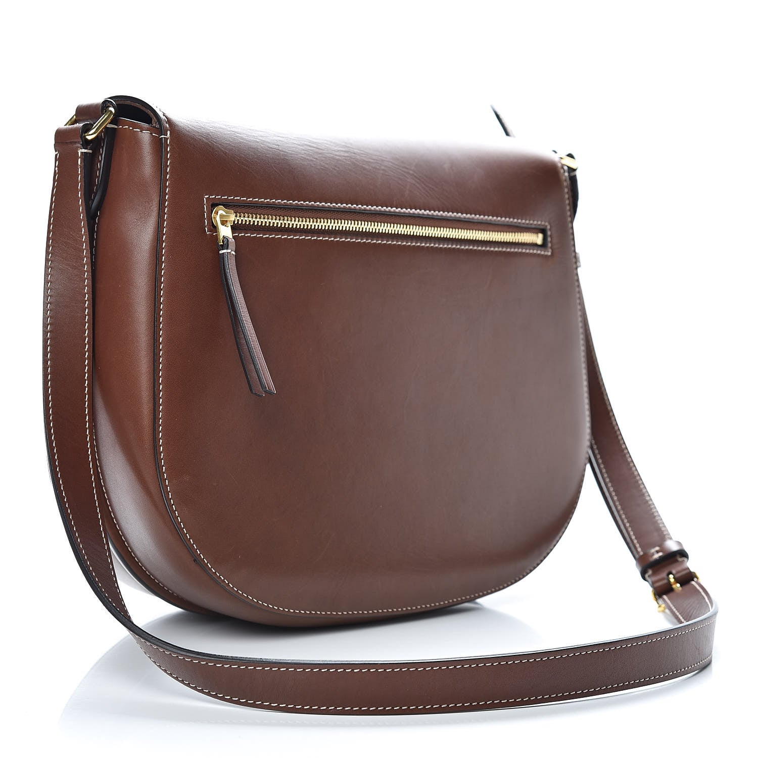 Celine Supersoft Calfskin Medium Trotteur Chestnut 3 of 11