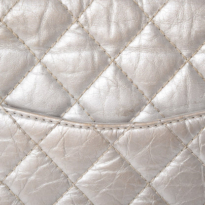 Chanel Metallic Aged Calfskin Quilted 2.55 Reissue 226 Flap Silver 8 of 17