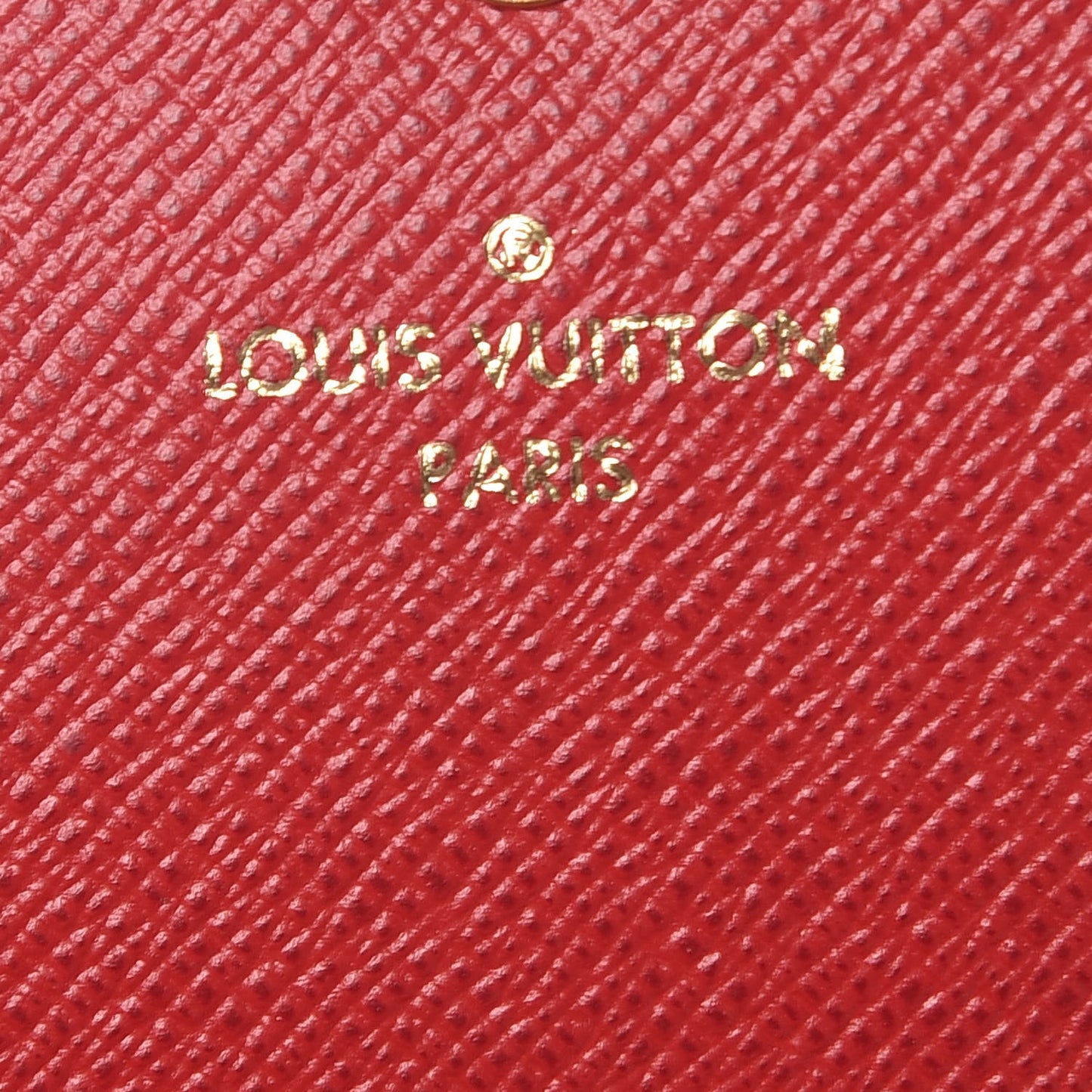 Damier Ebene Josephine Wallet Red