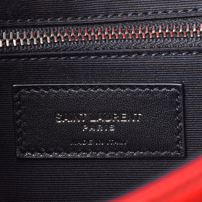 Saint Laurent Lambskin Patchwork Monogram Medium Jamie Red 9 of 12