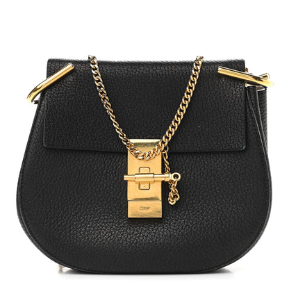 Chloe Grained Lambskin Drew Shoulder Bag Black 1 of 11