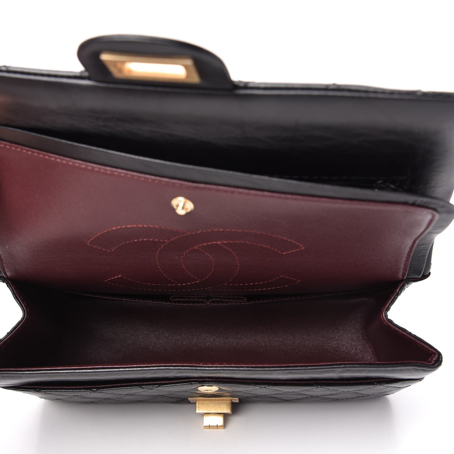 Chanel Aged Calfskin Quilted 2.55 Reissue 225 Flap Black 5 of 10