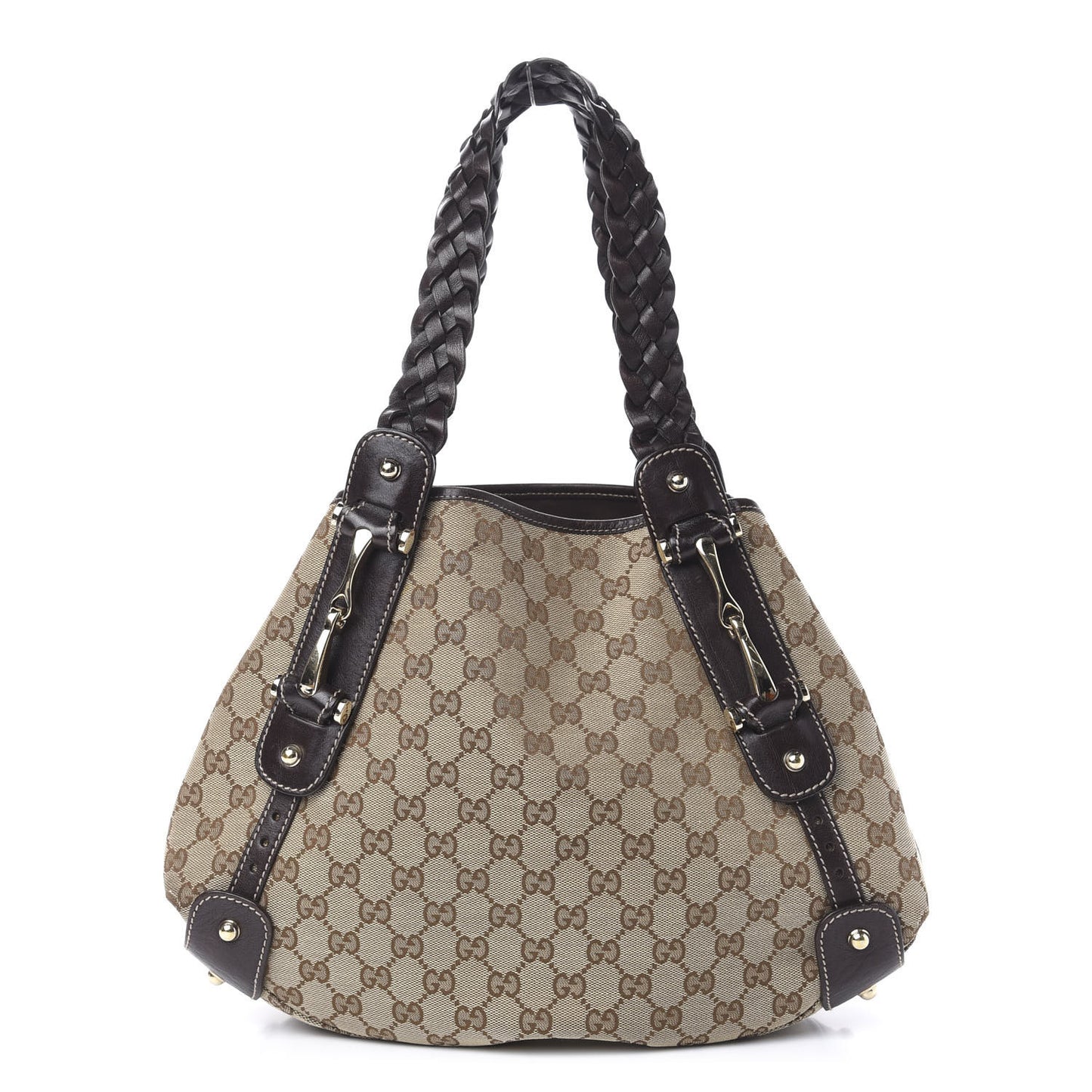 Monogram Small Pelham Shoulder Bag Dark Brown