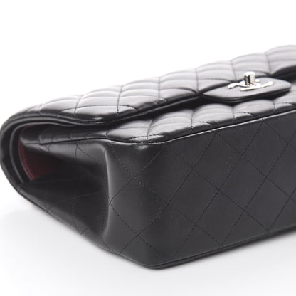 Chanel Lambskin Quilted Jumbo Double Flap Black 5 of 9