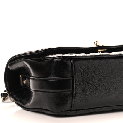 Chanel Crumpled Glazed Lambskin Quilted Small Flap Black 7 of 8
