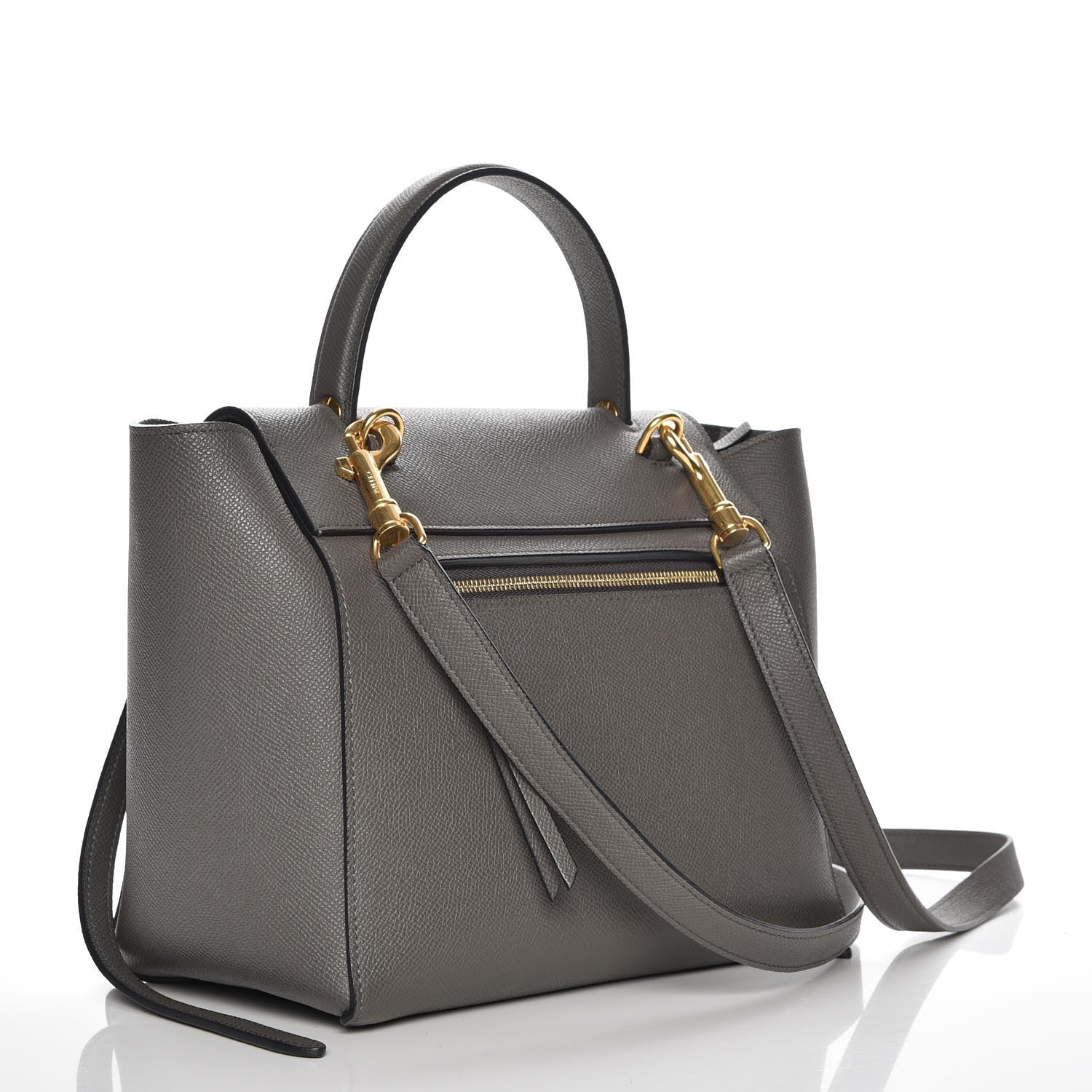Celine Baby Grained Calfskin Micro Belt Bag Grey 4 of 9