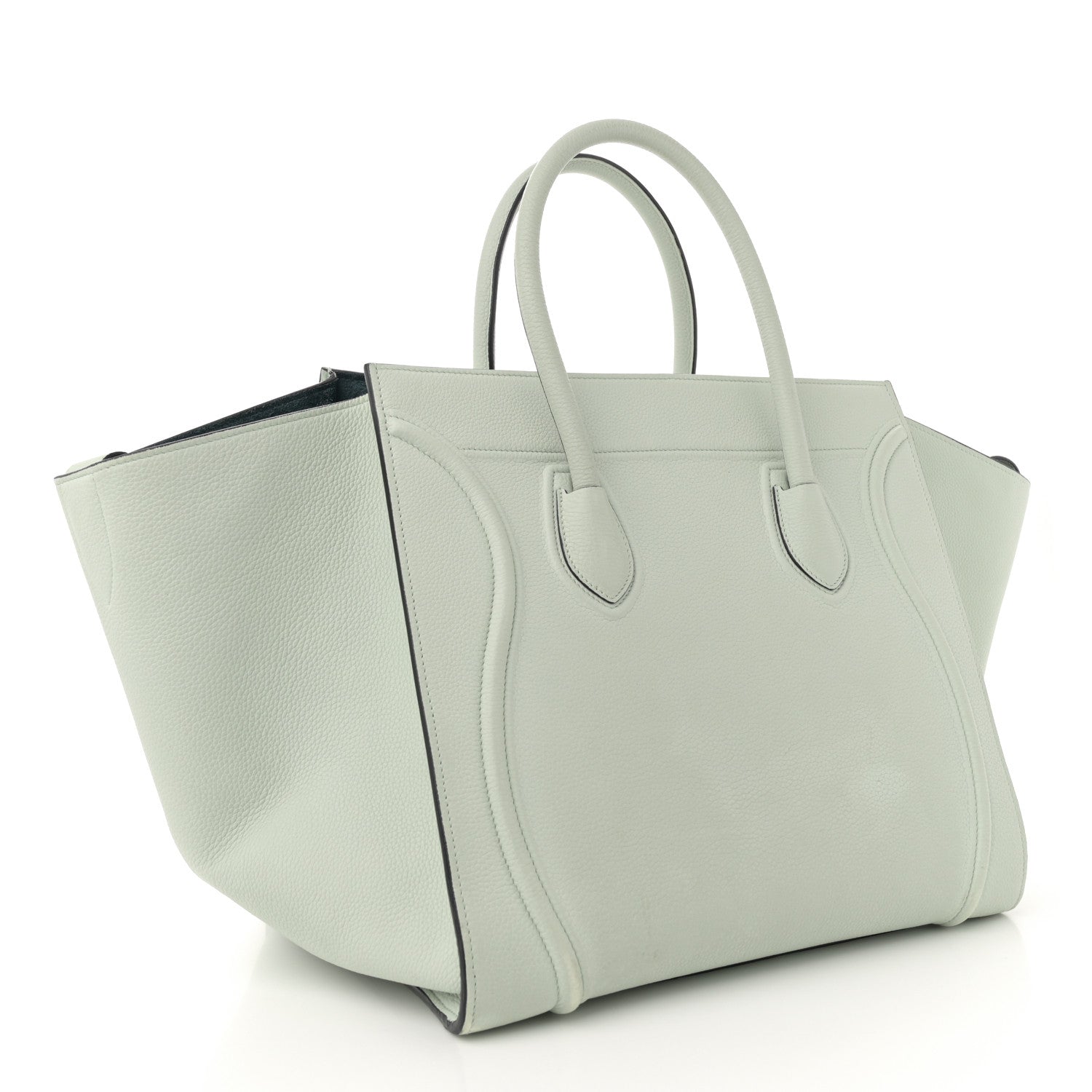 Celine Baby Grained Calfskin Medium Phantom Luggage Jade 2 of 14