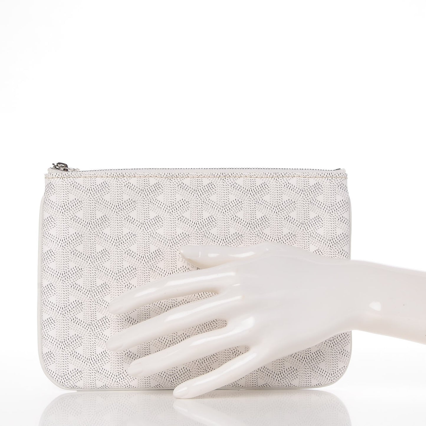 Goyardine Senat Pochette PM White