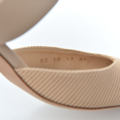 Christian Dior Technical Fabric Calfskin D-Dior 65mm Mules 39 Nude 8 of 22