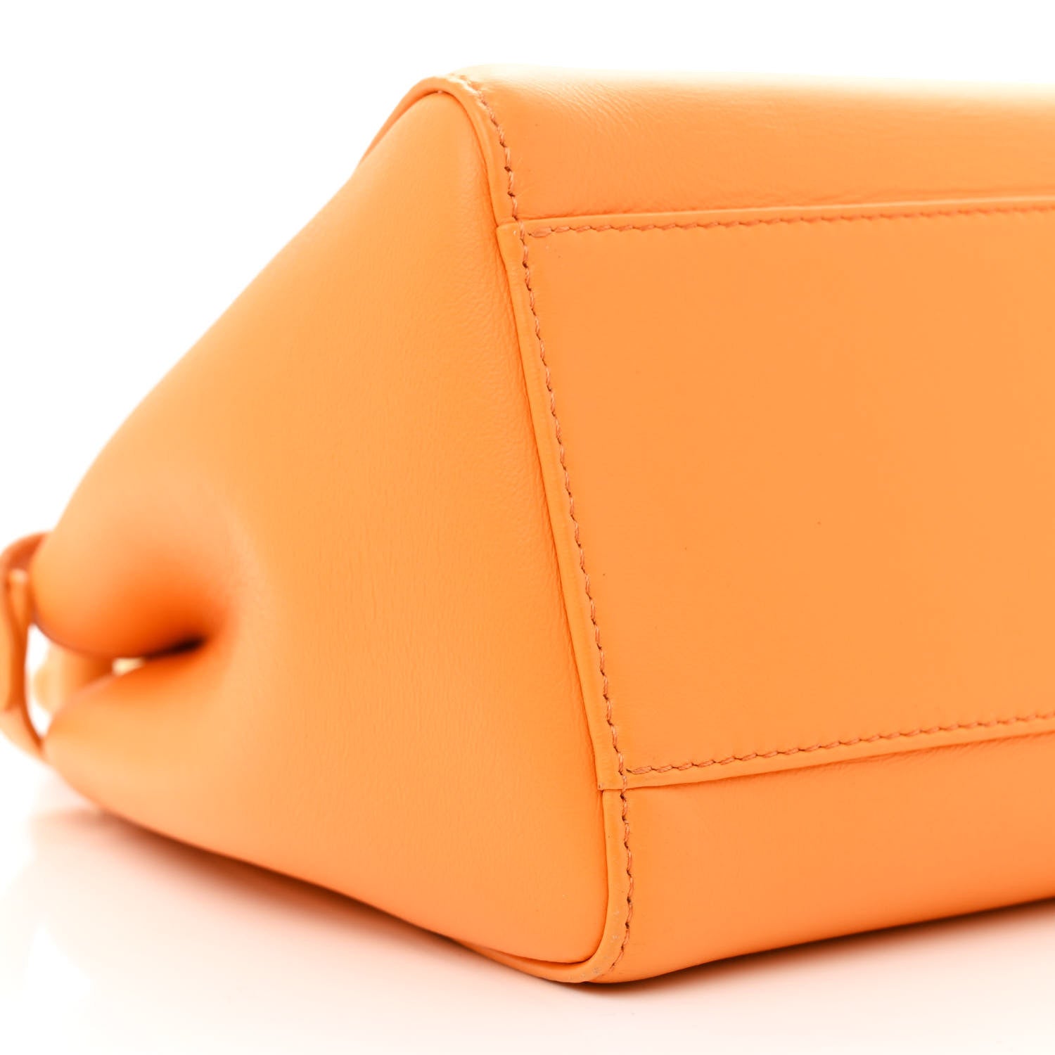 Fendi Nappa Mini Peekaboo Iconic Satchel Giallo Syrup 10 of 18