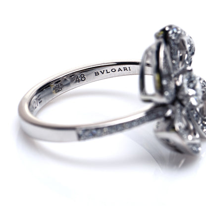 Bulgari 18K White Gold Diamond Fiorever Ring 48 4.5 5 of 6