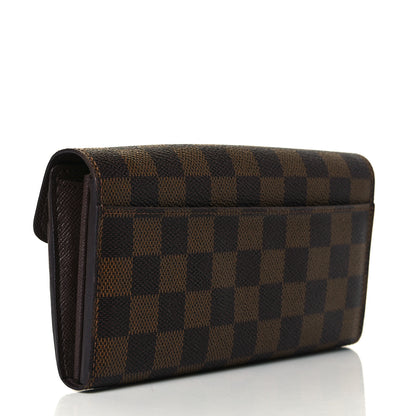 Louis Vuitton Damier Ebene Sarah Wallet NM 2 of 8