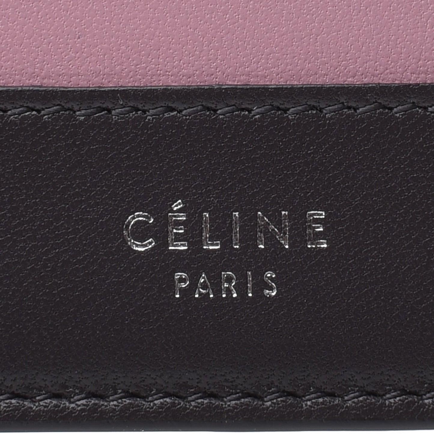 Smooth Lambskin Small Frame Multifunction Wallet Liquorice Antique Rose