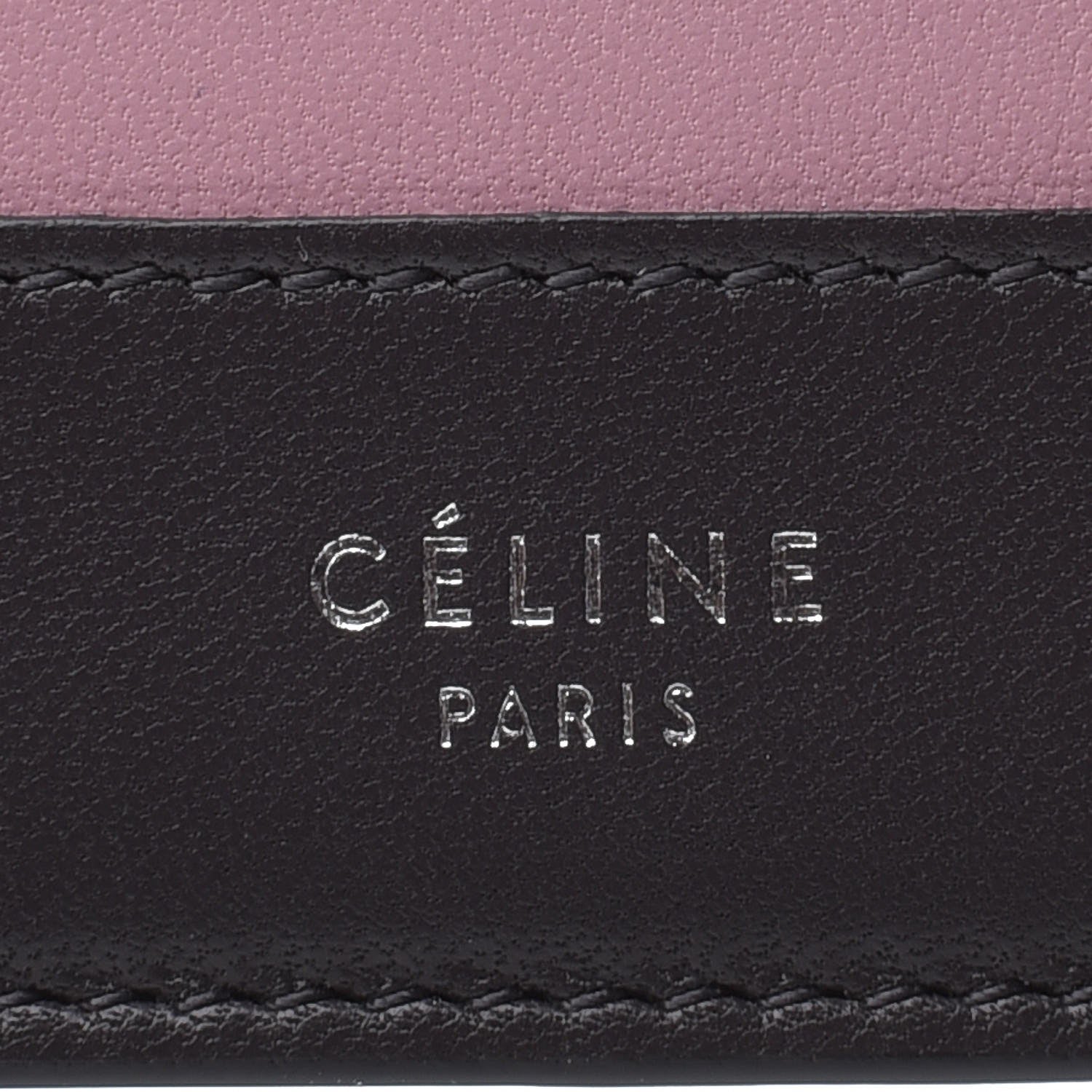 Celine Smooth Lambskin Small Frame Multifunction Wallet Liquorice Antique Rose 6 of 7