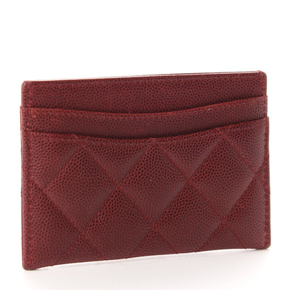Chanel Caviar Quilted Card Holder Red 3 of 8