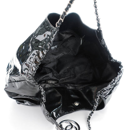 Chanel Vinyl XL Coco Cabas Black 5 of 7