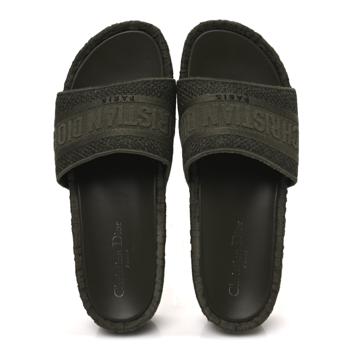 Oblique Denim D-Way Platform Sandal 41 Kaki