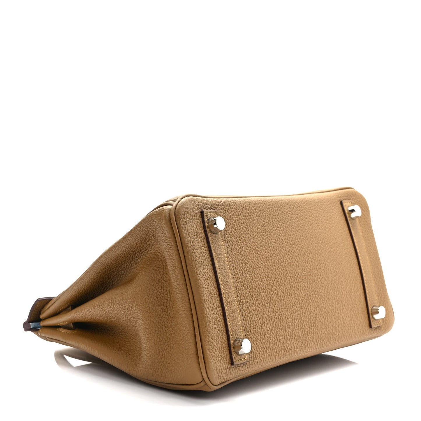 Togo Verso Birkin 25 Bronze Dore Bleu Brume