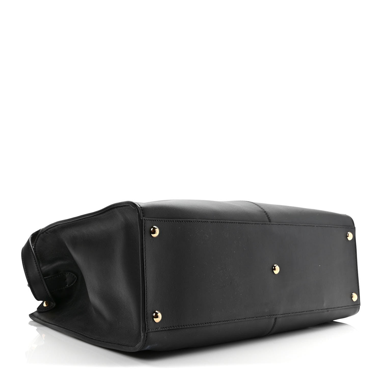 Fendi Vitello Seta Century Large Peekaboo X-Lite Black Fragola 3 of 7